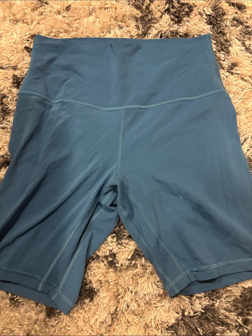 Lululemon High-Waist Women’s Bike Shorts in Teal - 8